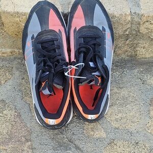 Black and Red Athletic Shoes